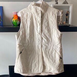 The North Face Cream Quilted Vest